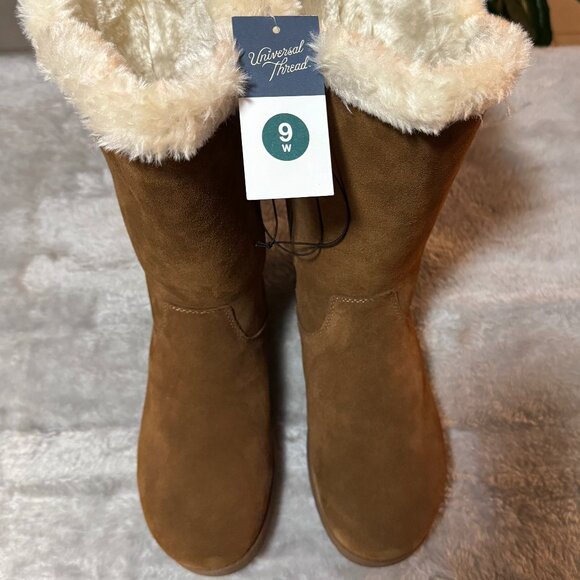 Universal Thread - Charleigh Brown Suede Leather Boots - Picture 2 of 5